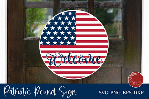 Farmhouse Patriotic SVG-Welcome SVG-4th of July SVG SVG Linden Valley Designs 
