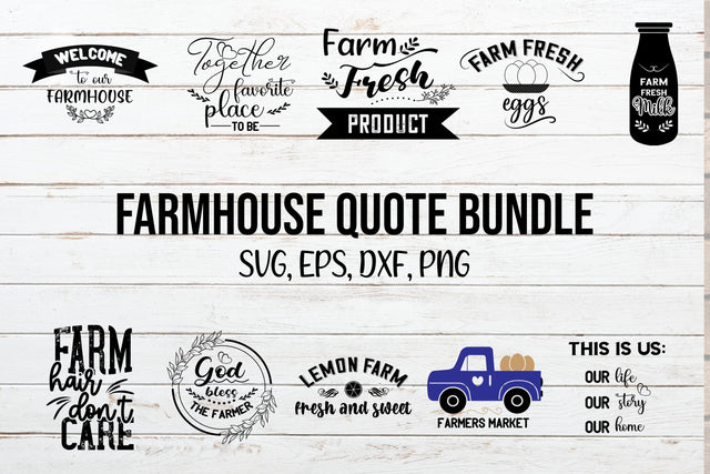 Farmhouse Quote Svg Bundle SVG SmmrDesign 