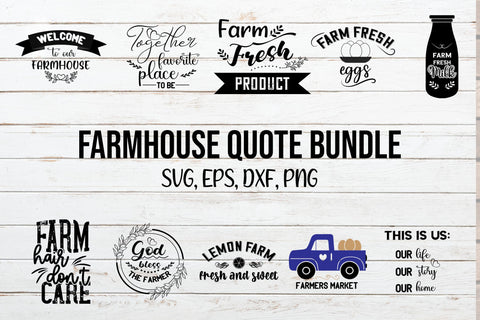Farmhouse Quote Svg Bundle SVG SmmrDesign 