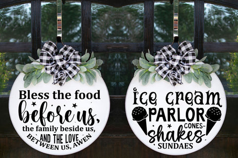 Farmhouse Round Sign Svg Bundle SVG Regulrcrative 