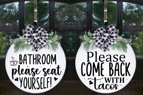 Farmhouse Round Sign Svg Bundle SVG Regulrcrative 