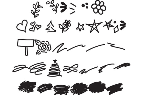 Farmhouse Scrawl - A Fun Little Font With Doodles Font Diva Watts Designs 