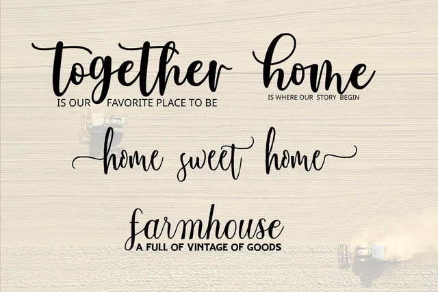 Farmhouse sign Bundle , home Svg bundle 10 designs file SVG Chamsae Studio 