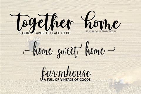 Farmhouse sign Bundle , home Svg bundle 10 designs file SVG Chamsae Studio 