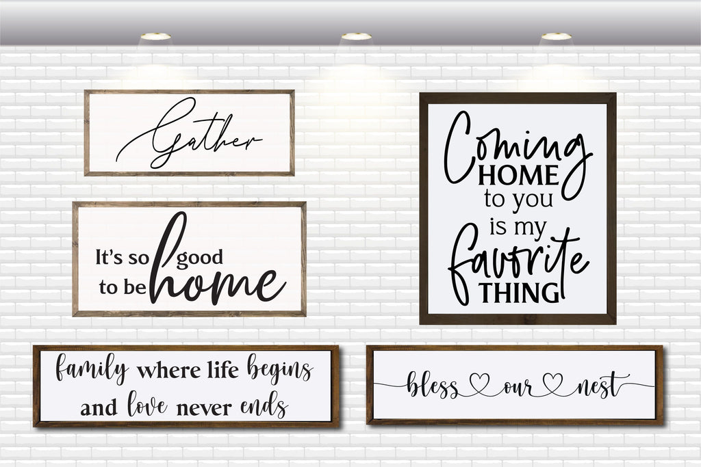 Farmhouse Sign Bundle - SVG, PNG, DXF, EPS - So Fontsy