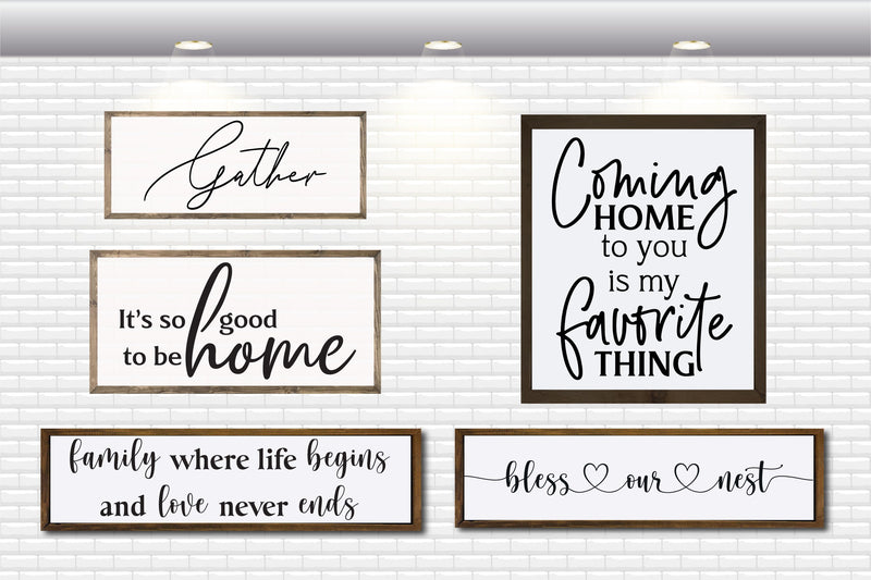 Farmhouse Sign Bundle - SVG, PNG, DXF, EPS - So Fontsy