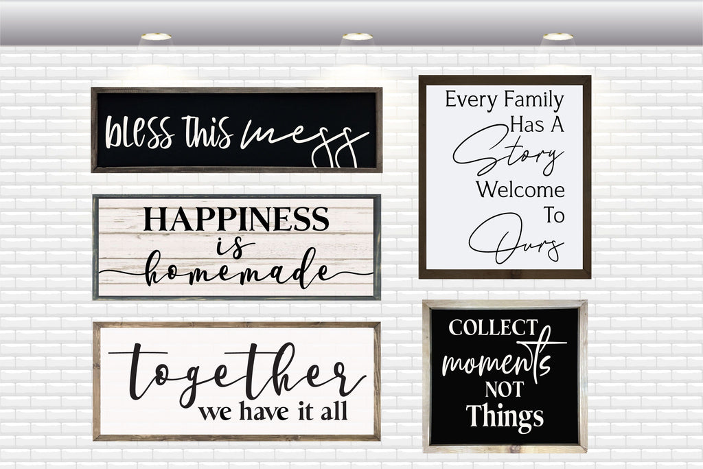 Farmhouse Sign Bundle - SVG, PNG, DXF, EPS - So Fontsy