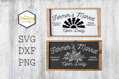 Farmhouse Sign Making Bundle SVG PNG DXF Farm Laser Cut Wood Design Instant Download Silhouette Cricut Cut Files Cutting Machine Vector File SVG The Honey Company 