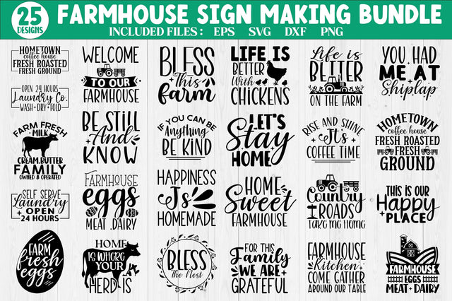 Farmhouse Sign Making SVG Bundle SVG SH_Tee store 