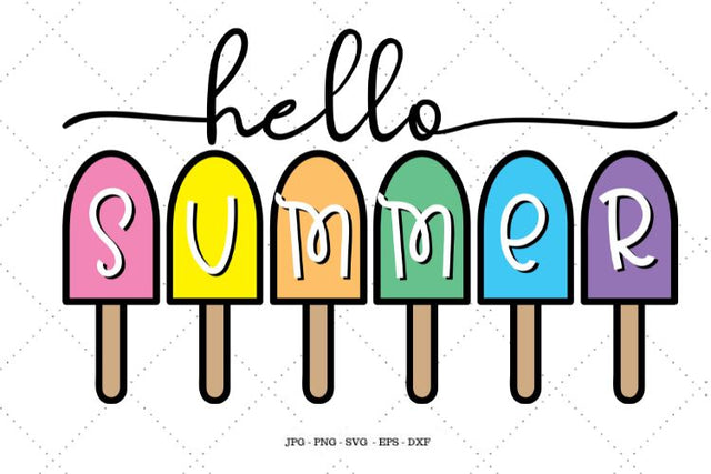 Farmhouse Sign, Modern Farmhouse, Hello Summer, Kids Summer Svg, Summer Svg, Svg Sayings, Summer Decor SVG SVG Digital Designer 