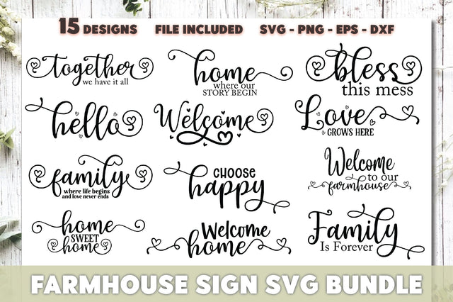 Farmhouse Sign SVG Bundle SVG Ariyan 