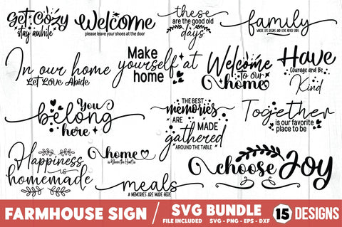 Farmhouse Sign SVG Bundle SVG Ariyan 