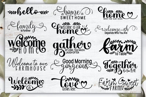 Farmhouse Sign SVG Bundle SVG Ariyan 