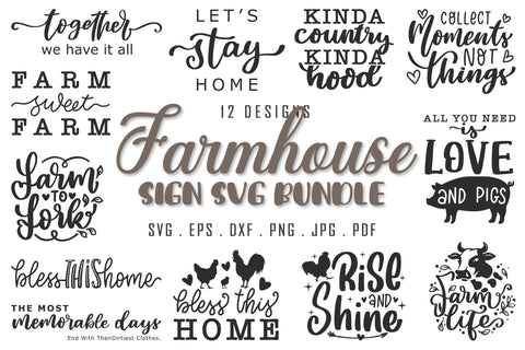 Farmhouse Sign SVG Bundle SVG dapiyupi store 