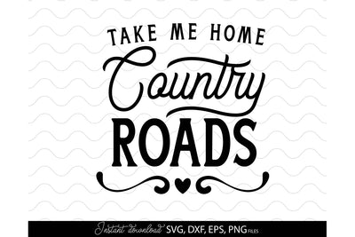 Farmhouse Sign SVG | Country Road Sign SVG March Design Studio 