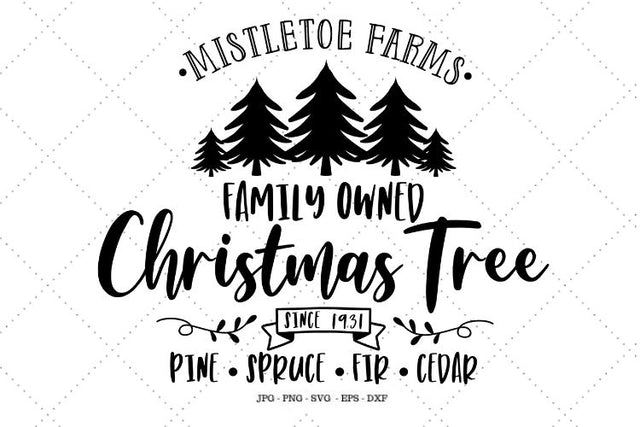 Farmhouse Sign Svg, Farm Fresh Svg, Family Owned, Rustic Sign, Christmas Home Decor, Christmas Wall Art SVG SVG Digital Designer 