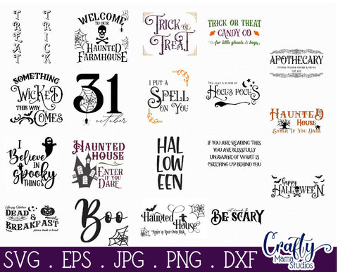 Farmhouse Sign Svg, Halloween Bundle, Farmhouse Halloween SVG Crafty Mama Studios 