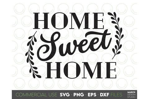 Farmhouse Sign SVG, Home Sweet Home SVG, Welcome Sign SVG - So Fontsy
