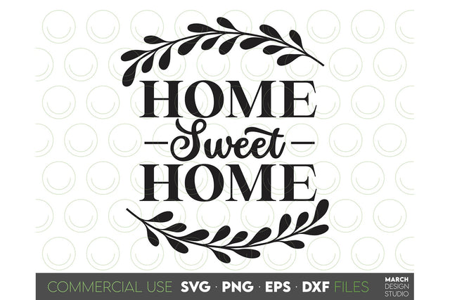 Farmhouse Sign SVG, Home Sweet Home SVG, Welcome Sign SVG SVG March Design Studio 