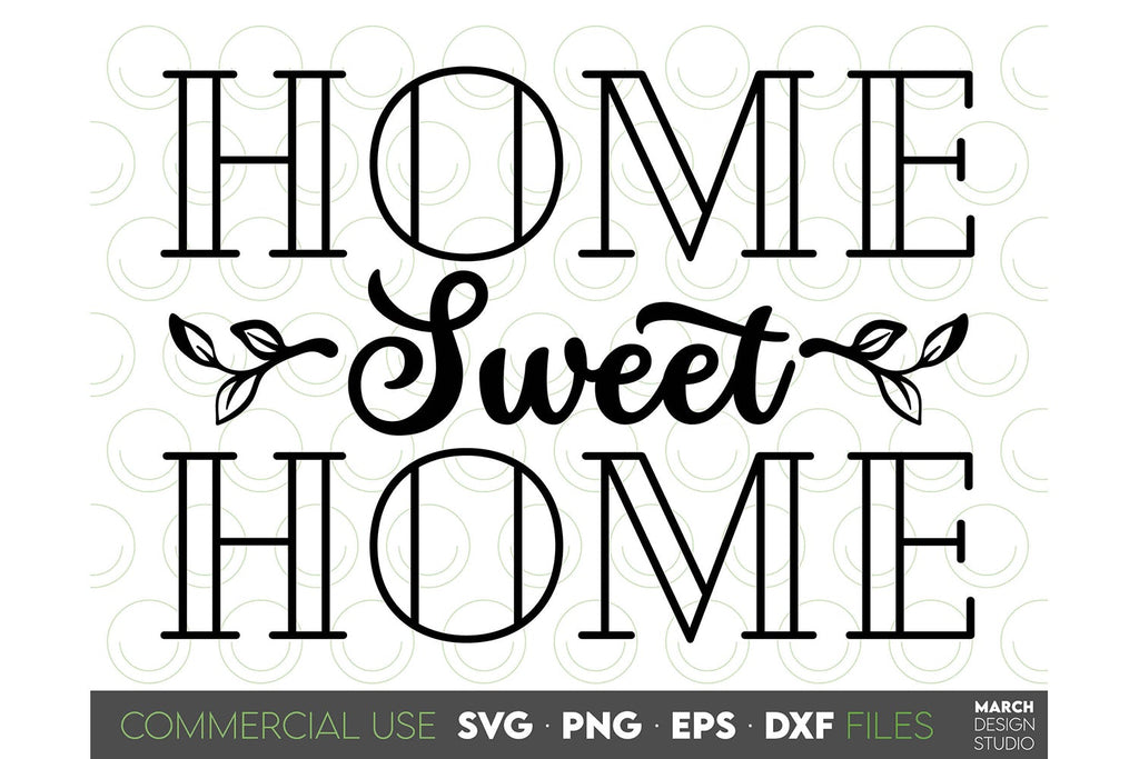 Farmhouse Sign SVG, Home Sweet Home SVG, Welcome Sign SVG - So Fontsy