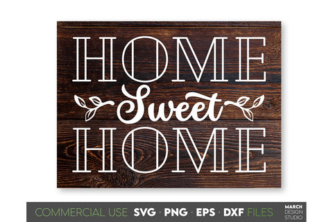 Farmhouse Sign SVG, Home Sweet Home SVG, Welcome Sign SVG SVG March Design Studio 