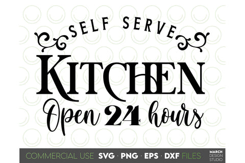 Farmhouse Sign SVG, Self Serve Kitchen SVG, Market Sign SVG SVG March Design Studio 