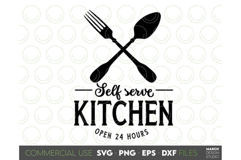 Farmhouse Sign SVG, Self Serve Kitchen SVG, Market Sign SVG SVG March Design Studio 