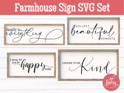 Farmhouse Sign SVG Set SVG So Fontsy Design Shop 