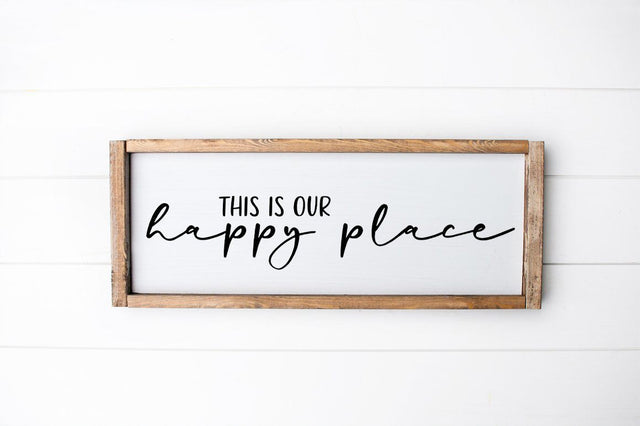 Farmhouse Sign SVG - This Is Our Happy place SVG Simply Cutz 