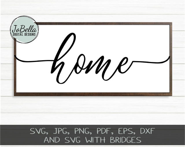 Farmhouse Style Home SVG Cut File and Printable SVG JoBella Digital Designs 