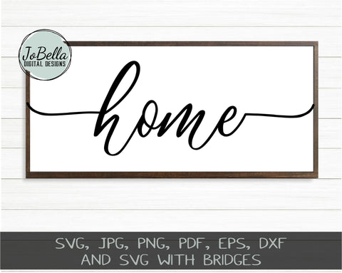 Farmhouse Style Home SVG Cut File and Printable SVG JoBella Digital Designs 