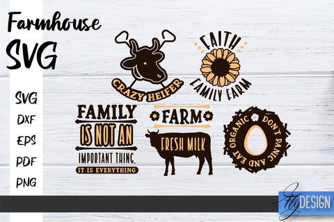 Farmhouse SVG Bundle | Family SVG | Funny Farm Quotes Svg SVG Fly Design 
