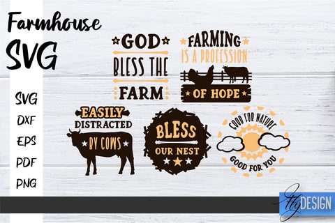 Farmhouse SVG Bundle | Family SVG | Funny Farm Quotes Svg SVG Fly Design 