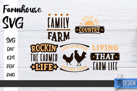 Farmhouse SVG Bundle | Family SVG | Funny Farm Quotes Svg SVG Fly Design 