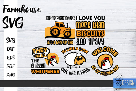 Farmhouse SVG Bundle | Family SVG | Funny Farm Quotes Svg v.2 SVG Fly Design 