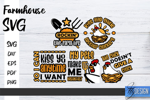 Farmhouse SVG Bundle | Family SVG | Funny Farm Quotes Svg v.2 SVG Fly Design 