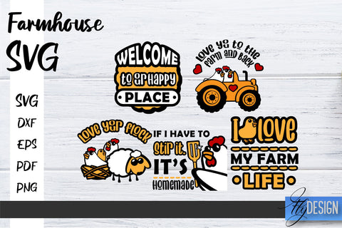 Farmhouse SVG Bundle | Family SVG | Funny Farm Quotes Svg v.2 SVG Fly Design 