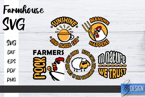 Farmhouse SVG Bundle | Family SVG | Funny Farm Quotes Svg v.2 SVG Fly Design 