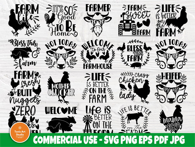 Farmhouse SVG Bundle, Farm Signs, Welcome Svg SVG TonisArtStudio 