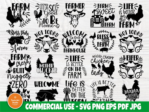 Farmhouse SVG Bundle, Farm Signs, Welcome Svg SVG TonisArtStudio 