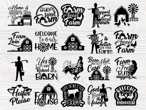 Farmhouse SVG Bundle, Farm Svg, Cricut Svg Files SVG TonisArtStudio 