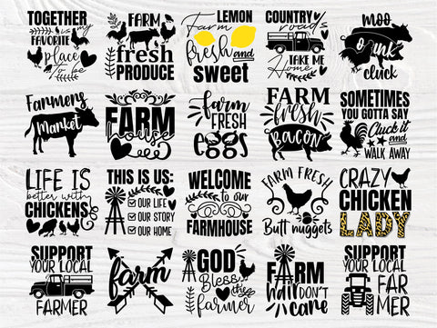 Farmhouse SVG Bundle, Farm Svg, Cricut Svg Files SVG TonisArtStudio 