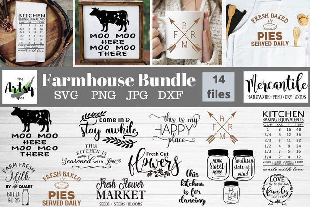 Farmhouse svg bundle, Farmhouse quotes bundle SVG The Artsy Spot 
