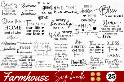 Farmhouse SVG Bundle SVG DESIGNISTIC 