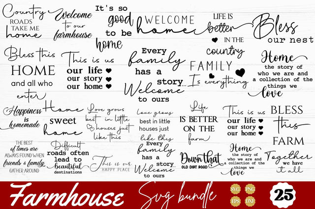 Farmhouse SVG Bundle SVG DESIGNISTIC 