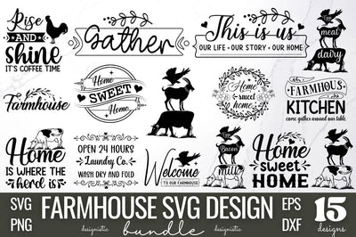 Farmhouse SVG Bundle SVG DESIGNISTIC 