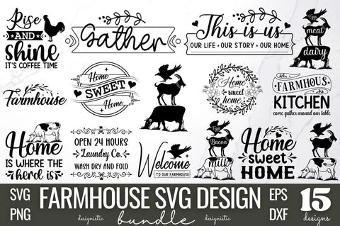 Farmhouse SVG Bundle SVG DESIGNISTIC 
