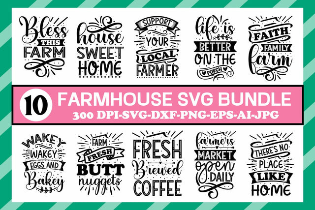Farmhouse Svg Bundle SVG designmaster24 