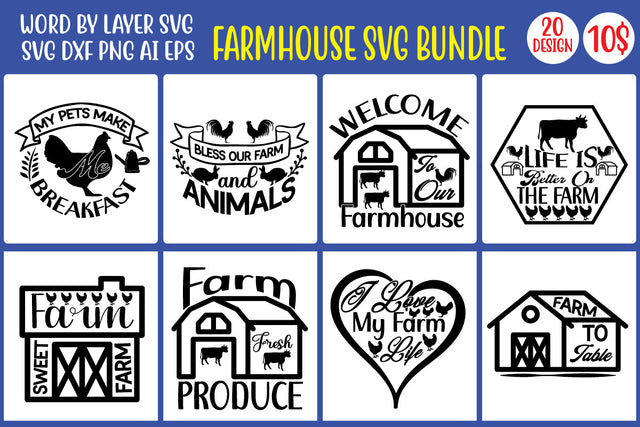 Farmhouse SVG Bundle SVG MStudio 