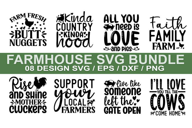 Farmhouse SVG Bundle SVG SH_Tee store 
